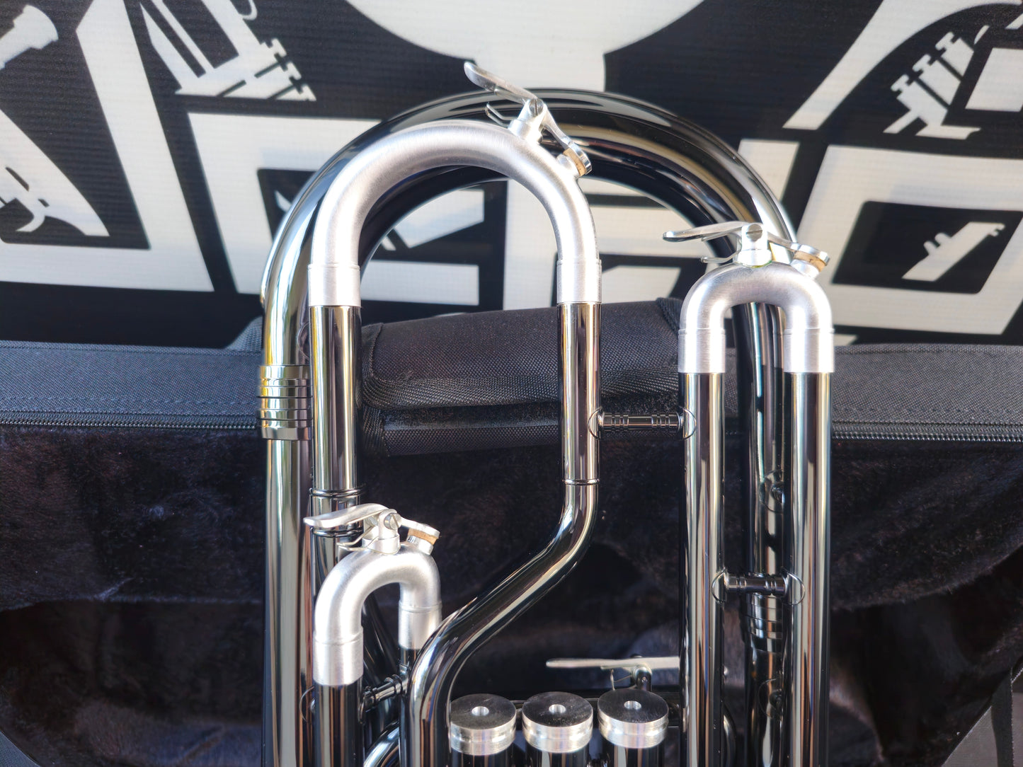 JP Solario Pakal 421 Black Nickel & Silver Eb Alto Horn (8.75"Big Bell)