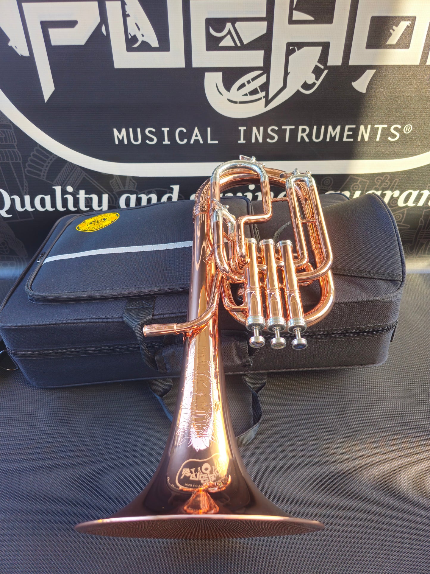 (Copy) JP Solario Pakal 421 Copper & Silver Eb Alto Horn - 8.75" Big Bell