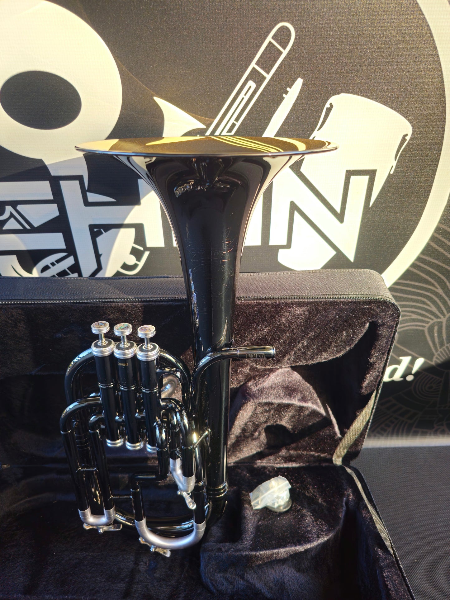 JP Solario Pakal 421 Black Nickel & Silver Eb Alto Horn (8.75"Big Bell)