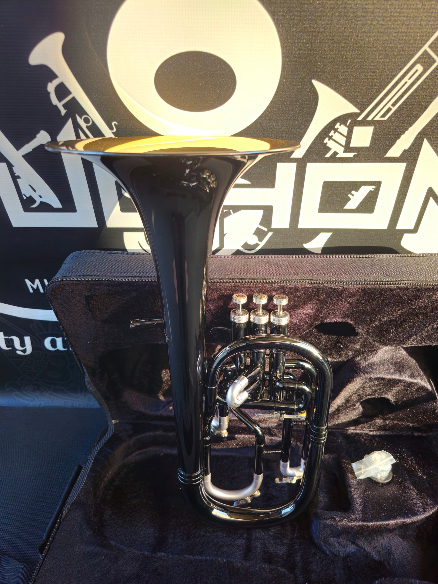 JP Solario Pakal 421 Black Nickel & Silver Eb Alto Horn (8.75"Big Bell)