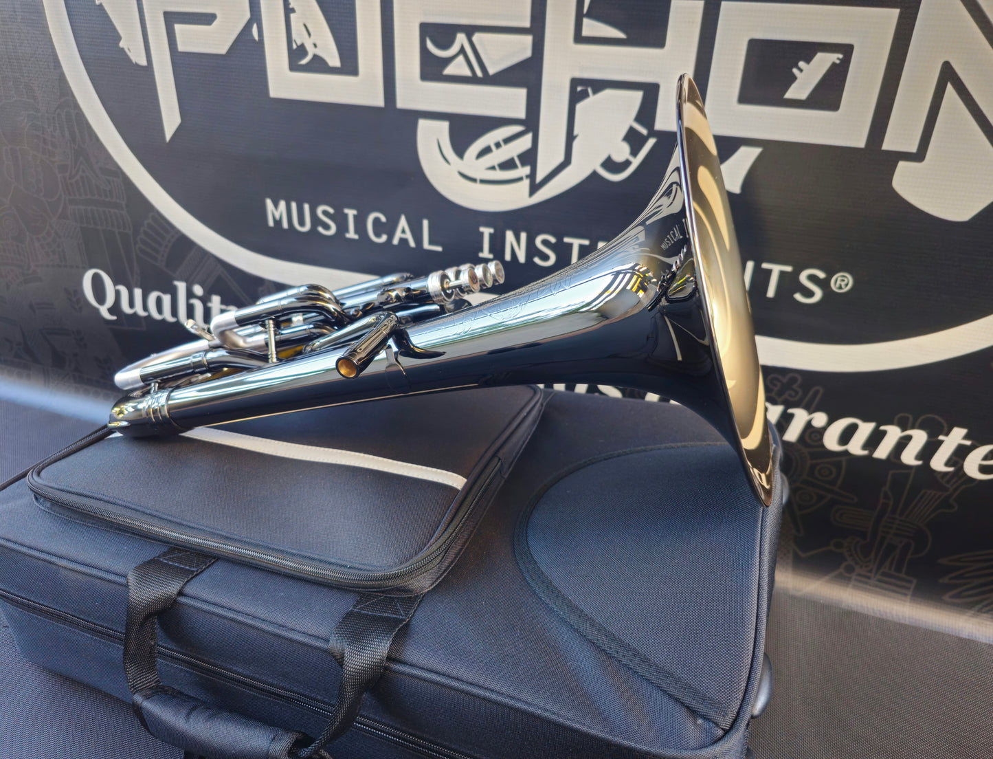 JP Solario Pakal 421 Black Nickel & Silver Eb Alto Horn (8.75"Big Bell)