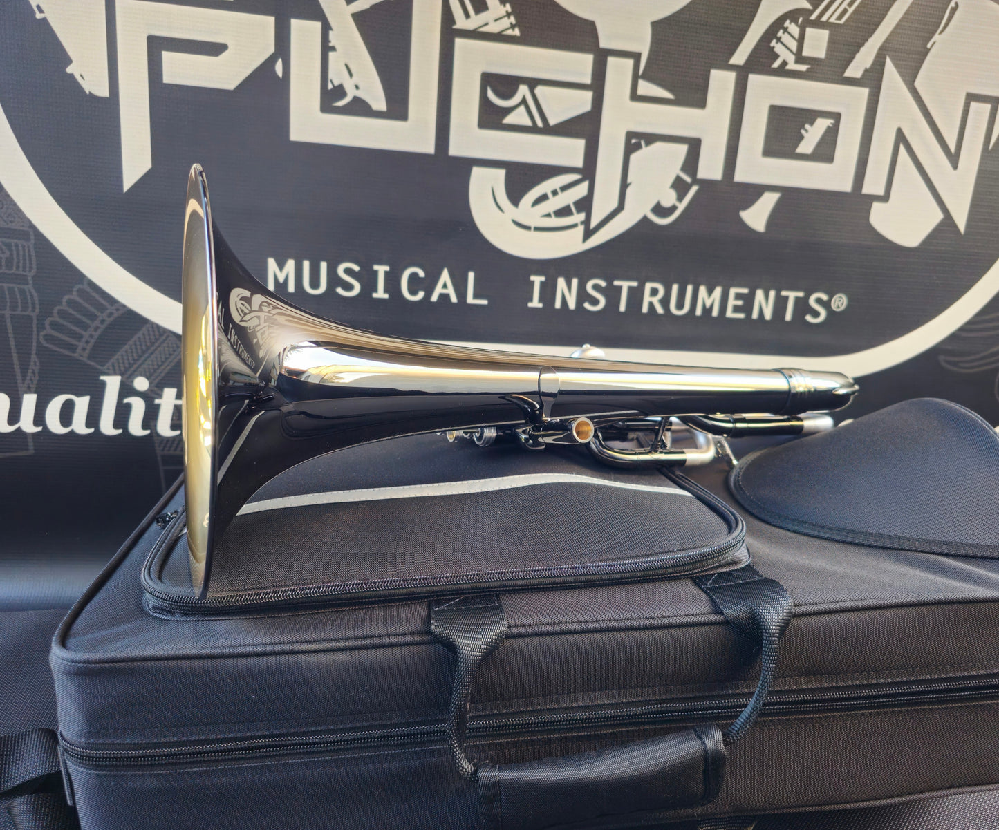 JP Solario Pakal 421 Black Nickel & Silver Eb Alto Horn (8.75"Big Bell)