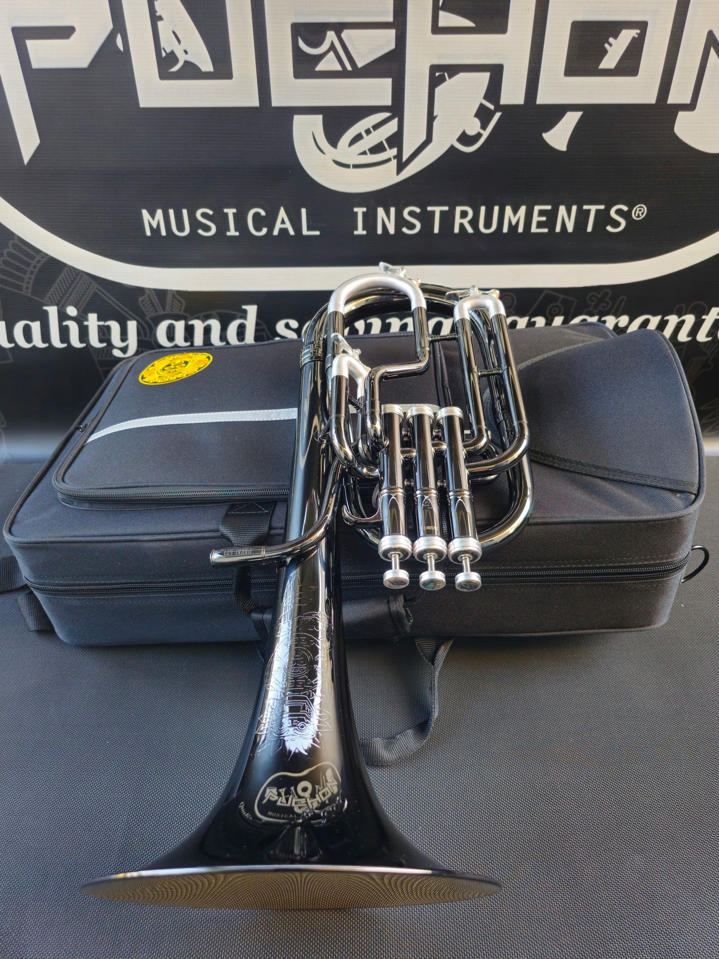 JP Solario Pakal 421 Black Nickel & Silver Eb Alto Horn (8.75"Big Bell)