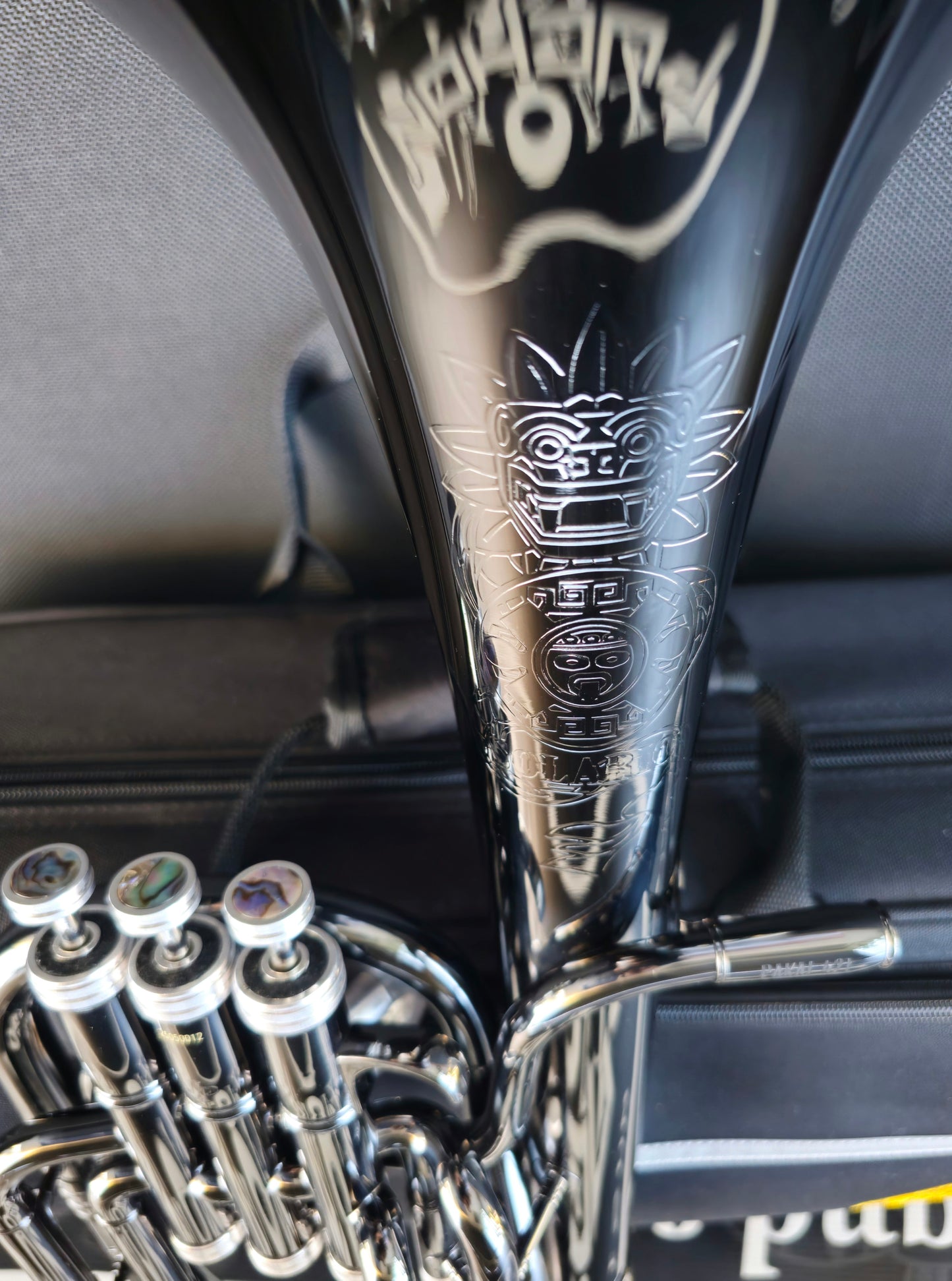 JP Solario Pakal 421 Black Nickel & Silver Eb Alto Horn (8.75"Big Bell)