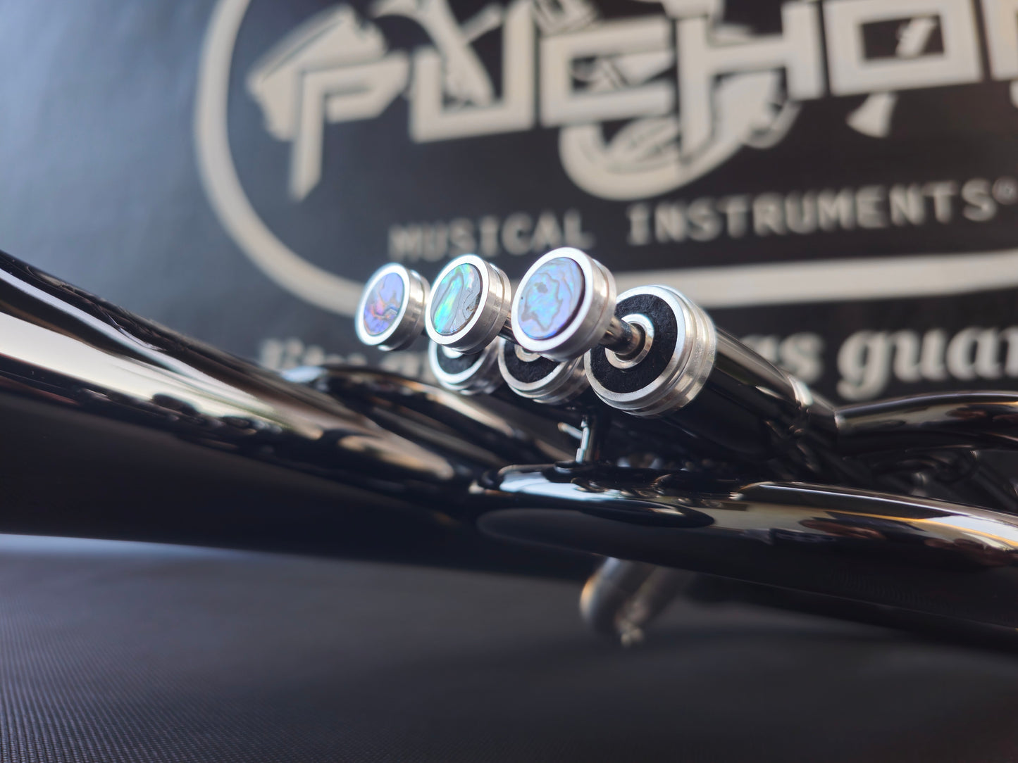 JP Solario Pakal 421 Black Nickel & Silver Eb Alto Horn (8.75"Big Bell)