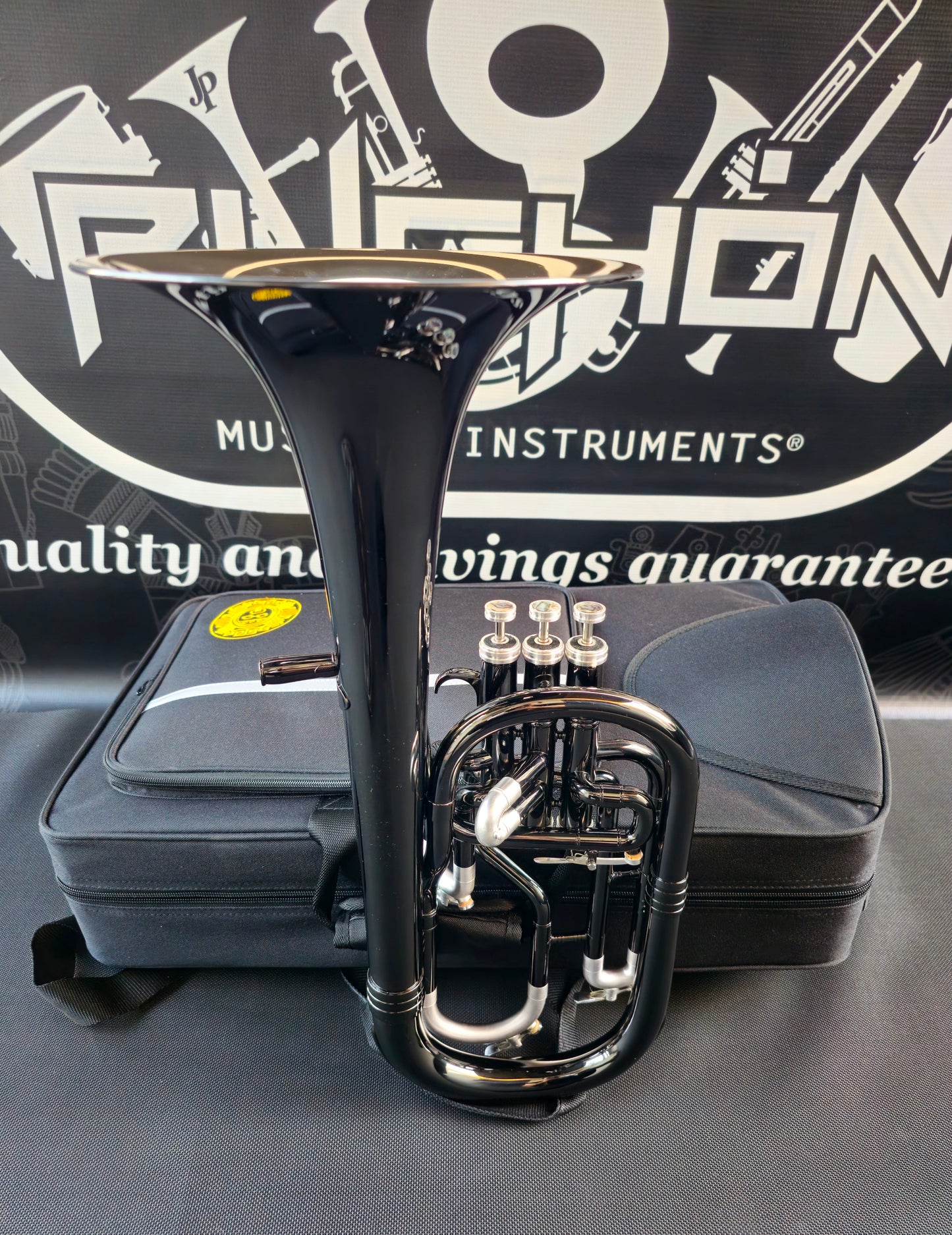 JP Solario Pakal 421 Black Nickel & Silver Eb Alto Horn (8.75"Big Bell)