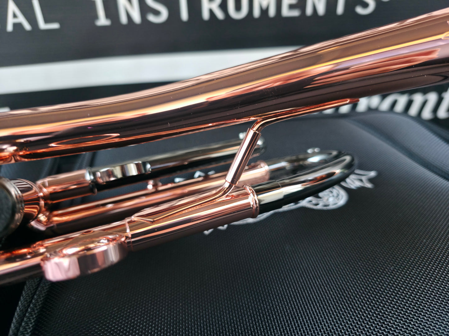 Solario Balam Copper Body & Black Nickel Bb Trumpet - Diagonal Bent 5.25" Big Bell