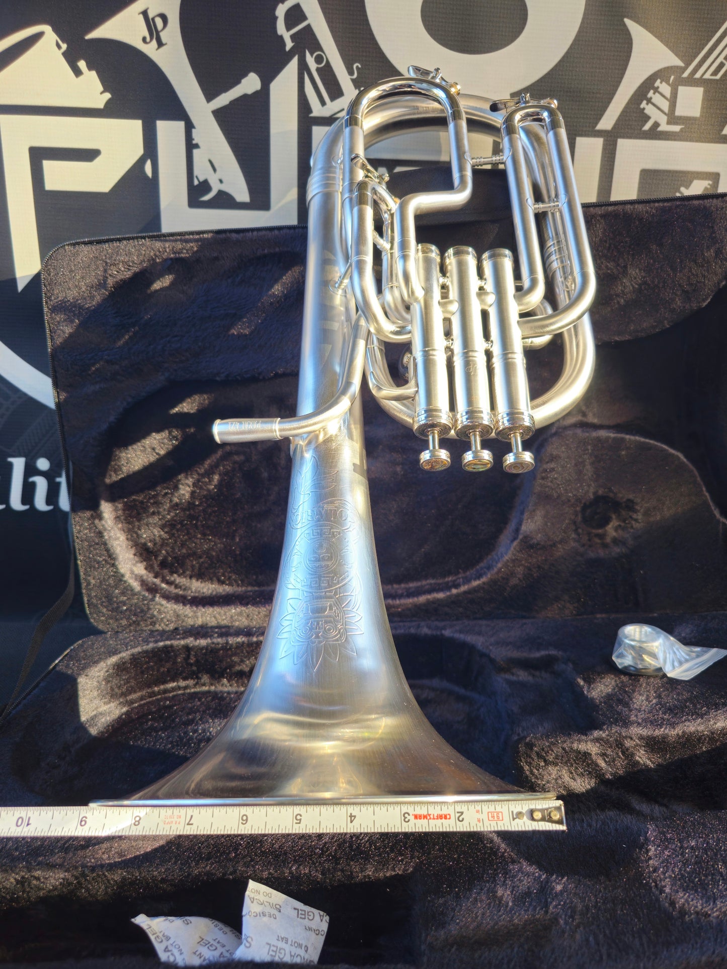 JP Solario Pakal 421 Satin Silver Eb Alto Horn - 8.75" Big Bell