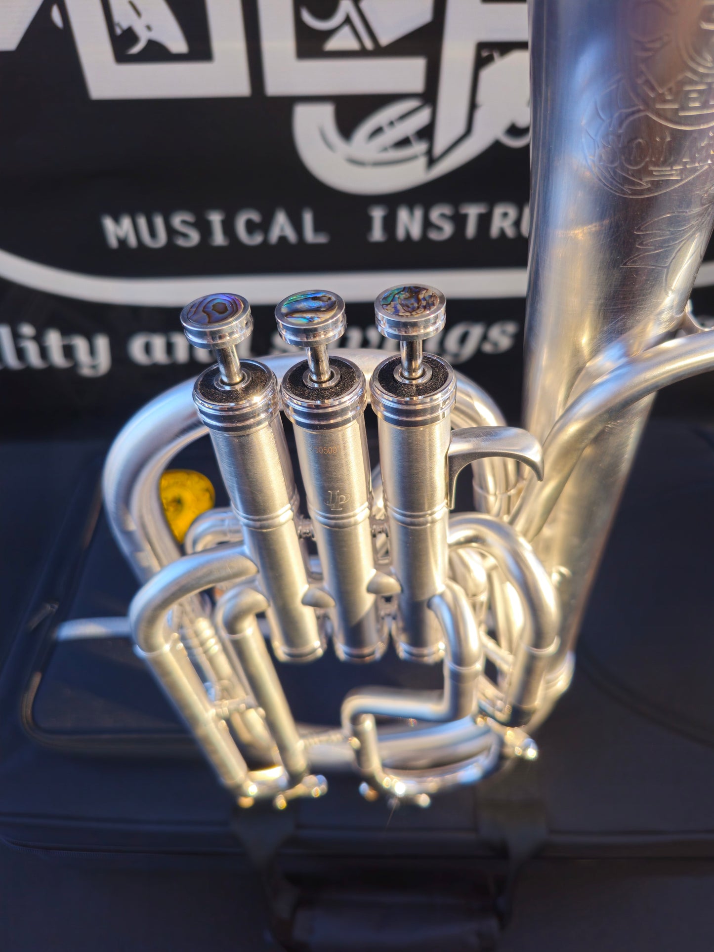 JP Solario Pakal 421 Satin Silver Eb Alto Horn - 8.75" Big Bell