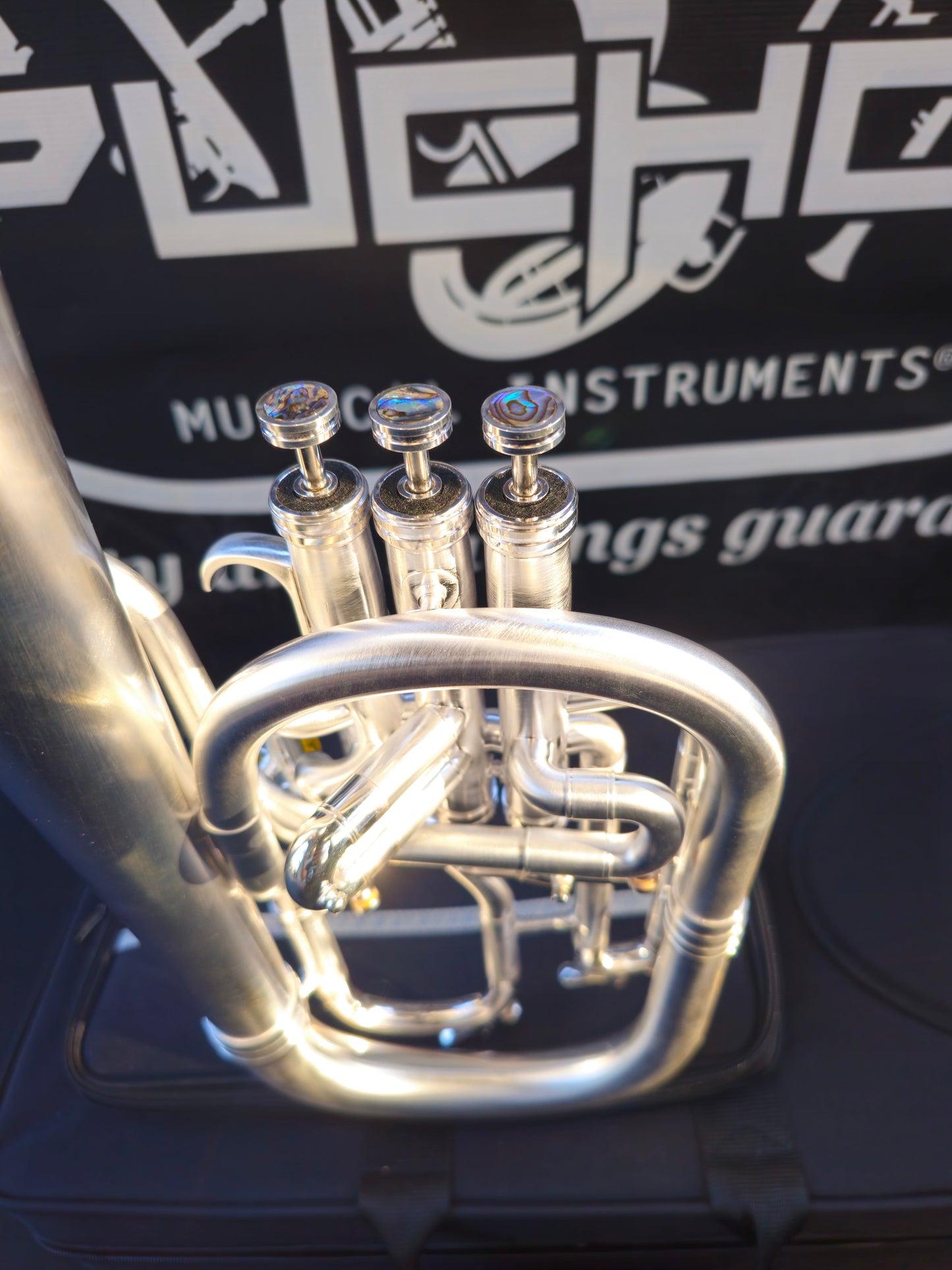 JP Solario Pakal 421 Satin Silver Eb Alto Horn - 8.75" Big Bell
