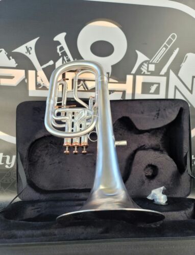 John Packer Solario 421 Satin Silver & Rose Eb Alto Horn-Pro (8.75" Bell)