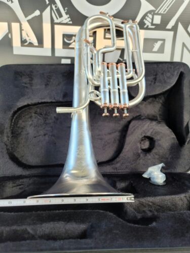 John Packer Solario 421 Satin Silver & Rose Eb Alto Horn-Pro (8.75" Bell)