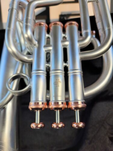 John Packer Solario 421 Satin Silver & Rose Eb Alto Horn-Pro (8.75" Bell)