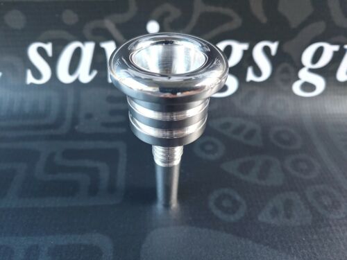 Culture Trombone Single cup Hand Engraved mouthpiece - #22 ( 23mm Cup diameter)