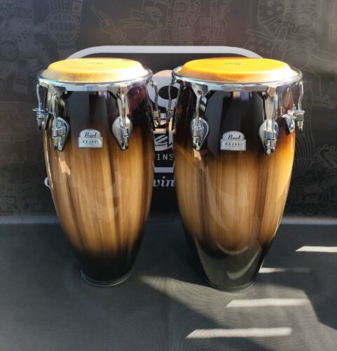 Pearl Elite Congas Set Quinto 11" & Tumba 12.50" Mocha Burst