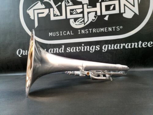 JP Solario 421 Satin Silver/Rose Front Bell Eb Alto Horn-Pro (8.75" Bell)