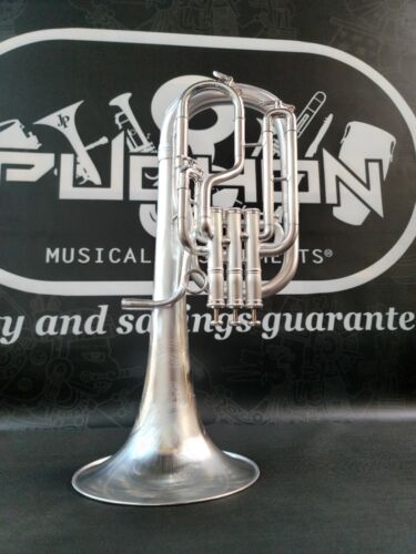 JP Solario 421 Satin Silver/Rose Front Bell Eb Alto Horn-Pro (8.75" Bell)