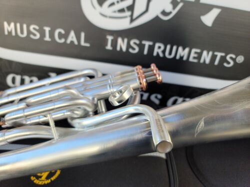 John Packer Solario 421 Satin Silver & Rose Eb Alto Horn-Pro (8.75" Bell)