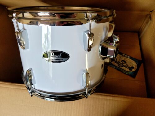 PEARL  ROADSHOW 5-PC. DRUM SET W/HARDWARE & CYMBALS - Pure White