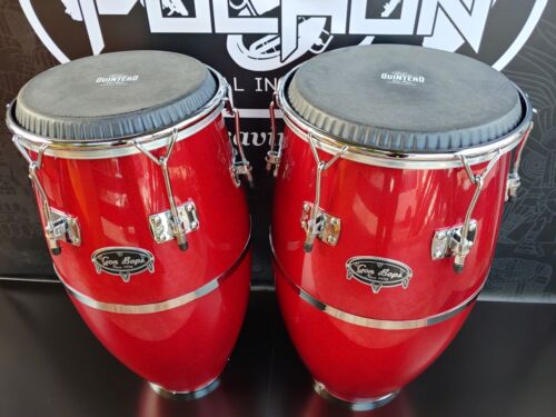 Gon Bops Roberto Quintero Red Sparkle Set Conga 11.50" & Tumba 12.25"