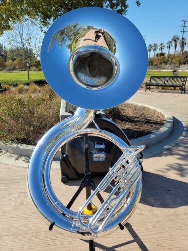 Eastman EPH495 Silver Bb Sousaphone - Professional (Excelent Condition)