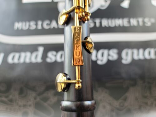 Backun Protege Bb Grenadilla Clarinet Gold Plated Keys - Professional