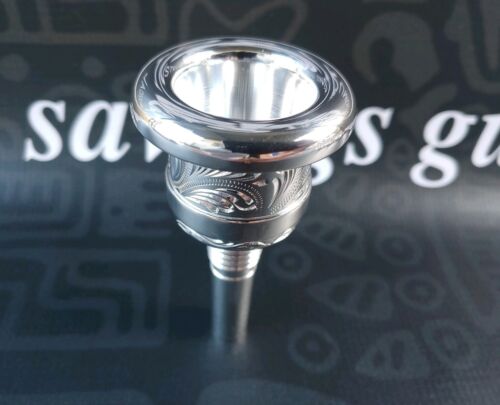 Culture Hand Engraved Tuba single cup Mouthpiece