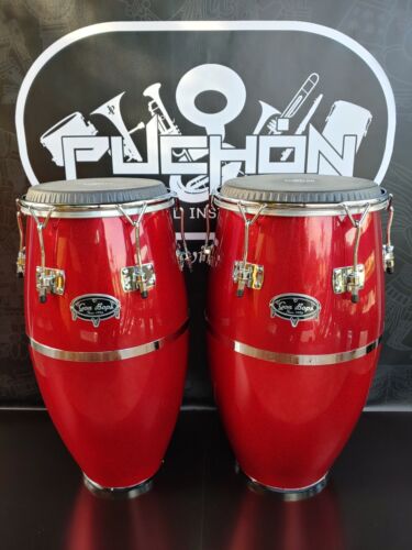 Gon Bops Roberto Quintero Red Sparkle Set Conga 11.50" & Tumba 12.25"
