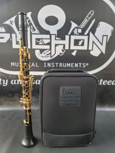 Backun Protege Bb Grenadilla Clarinet Gold Plated Keys - Professional