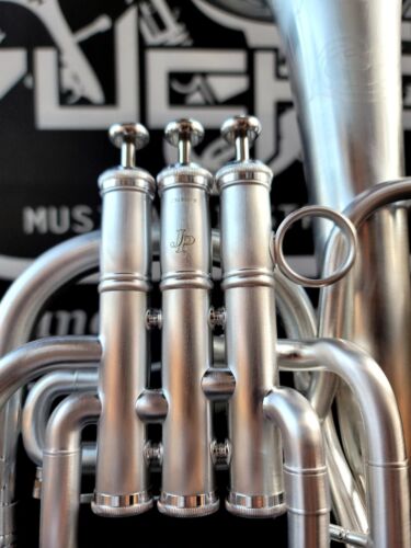 JP Solario 421 Satin Silver/Rose Front Bell Eb Alto Horn-Pro (8.75" Bell)