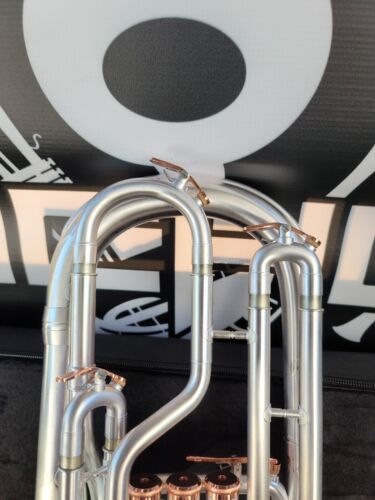 John Packer Solario 421 Satin Silver & Rose Eb Alto Horn-Pro (8.75" Bell)