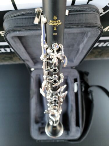 Buffet E11 Silver keys African Wood Bb Clarinet- Intermediate (Backpack Case)