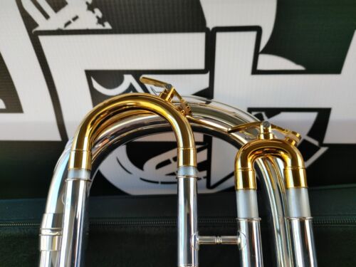 JP Solario 421 Gold & Silver Engraved Eb Alto Horn-Pro (8.75" Bell)