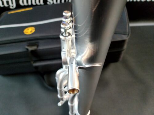 JP Solario 421 Satin Silver/Rose Front Bell Eb Alto Horn-Pro (8.75" Bell)
