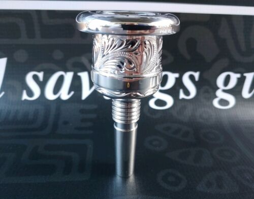 Culture Hand Engraved Tuba single cup Mouthpiece